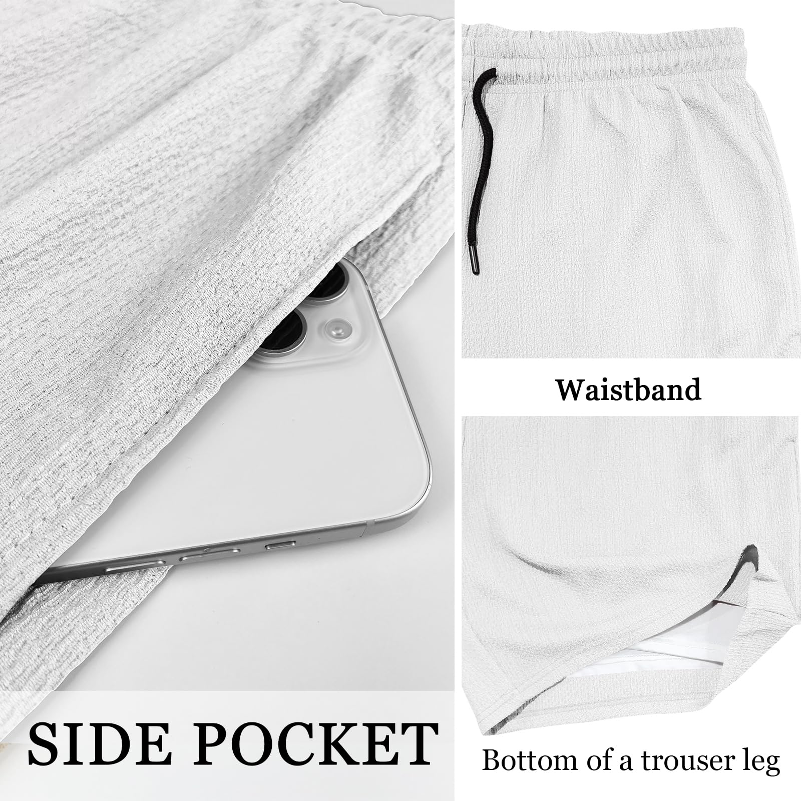 TRFIC Men's 2-Pack Double Layer Running Shorts, Breathable Workout Gym Training Athletic Jogger Shorts with Phone Pockets - Image 6